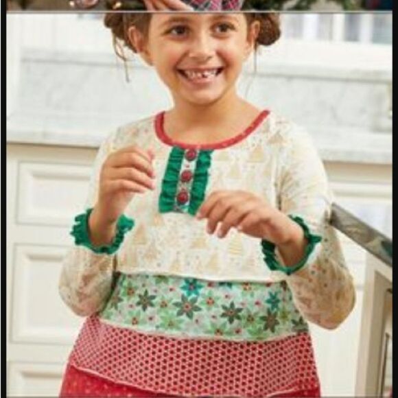 Matilda Jane Choose Your Own Path Yuletide Memories Tunic Top - Size 6 - EUC - Picture 9 of 9